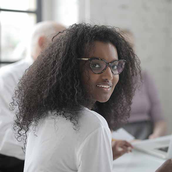 Woman Smiling 1 About Tally Experts | Certified Tally Partners Since 2014