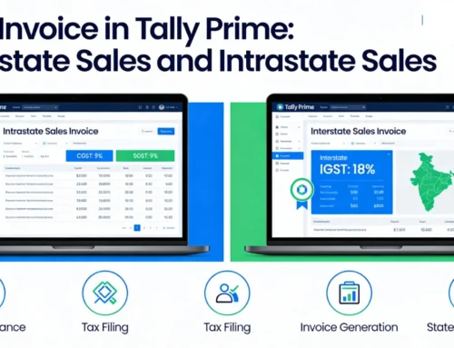 GST invoice in Tally Prime Interstate Sales and Intrastate Sales