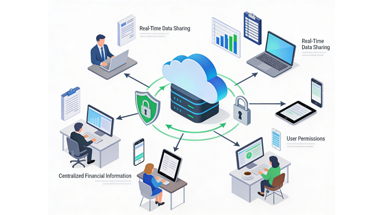 Shared Accounting Database for Multi-User Businesses