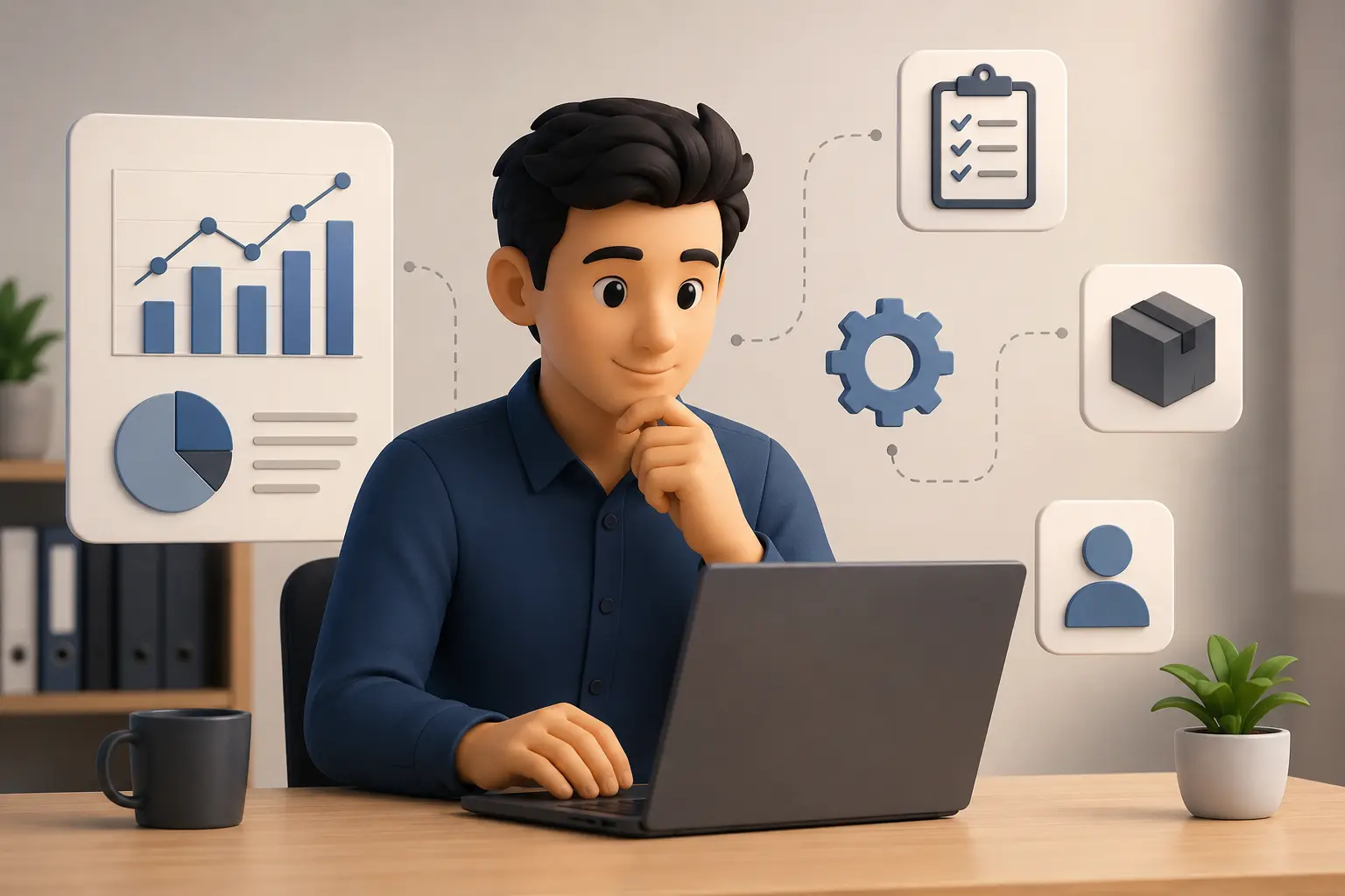 Business workflow changes managed with Tally customization