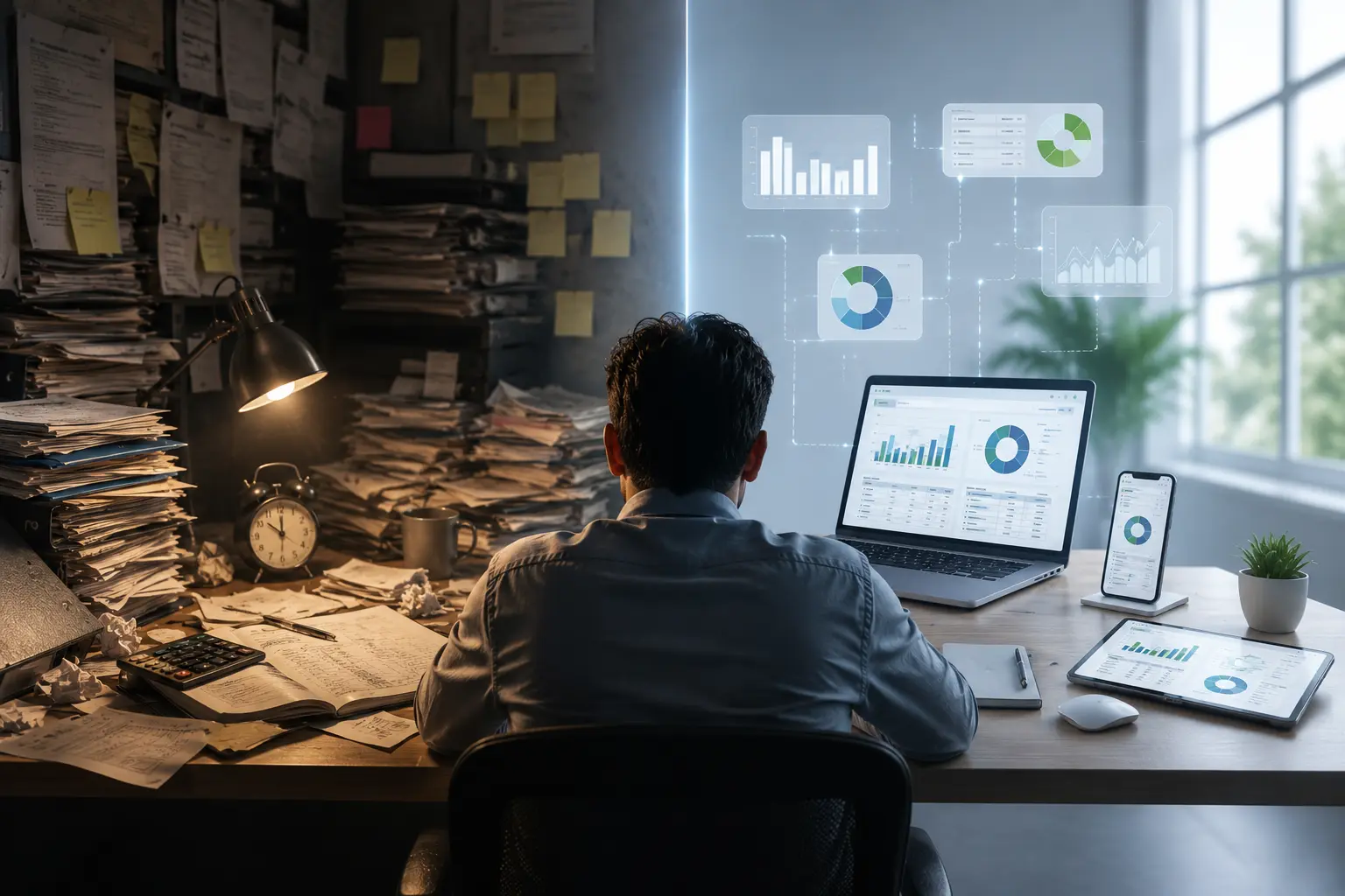 Manual accounting cost and delayed business decision-making dashboard